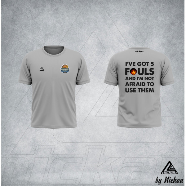  T  SHIRT Nickan MAXIBASKETBALL - NOT AFRAID
