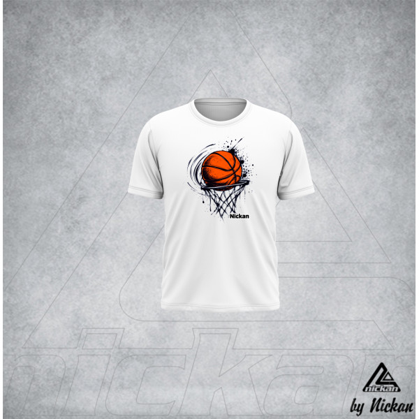  T  SHIRT Nickan MAXIBASKETBALL - ALL NET
