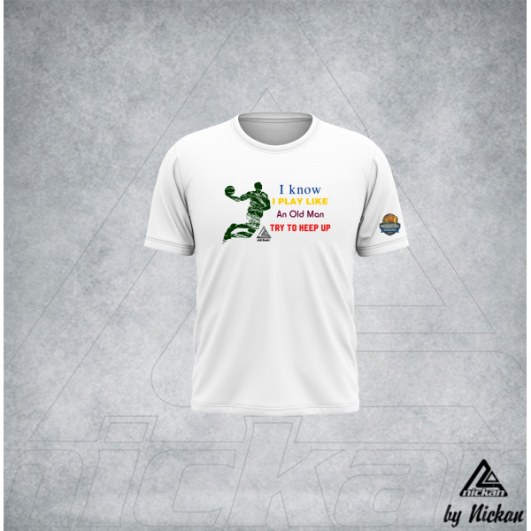  T  SHIRT Nickan MAXIBASKETBALL - OLD MAN
